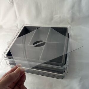 Clear Plastic Storage Tray with Lid jewelry organizer